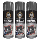 3X Paint Factory Paintgun Grey Metallic Spray Paint 400ml Spray Paint